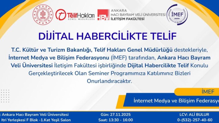 “Dijital Habercilikte Telif” konusu Ankara’da masaya yatırılacak – Birlik Haber Ajansı