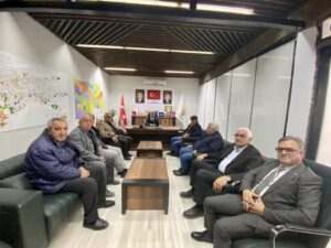 Kahta Gazeteciler Cemiyetinden Ak Parti İl Başkanlığı’na Ziyaret