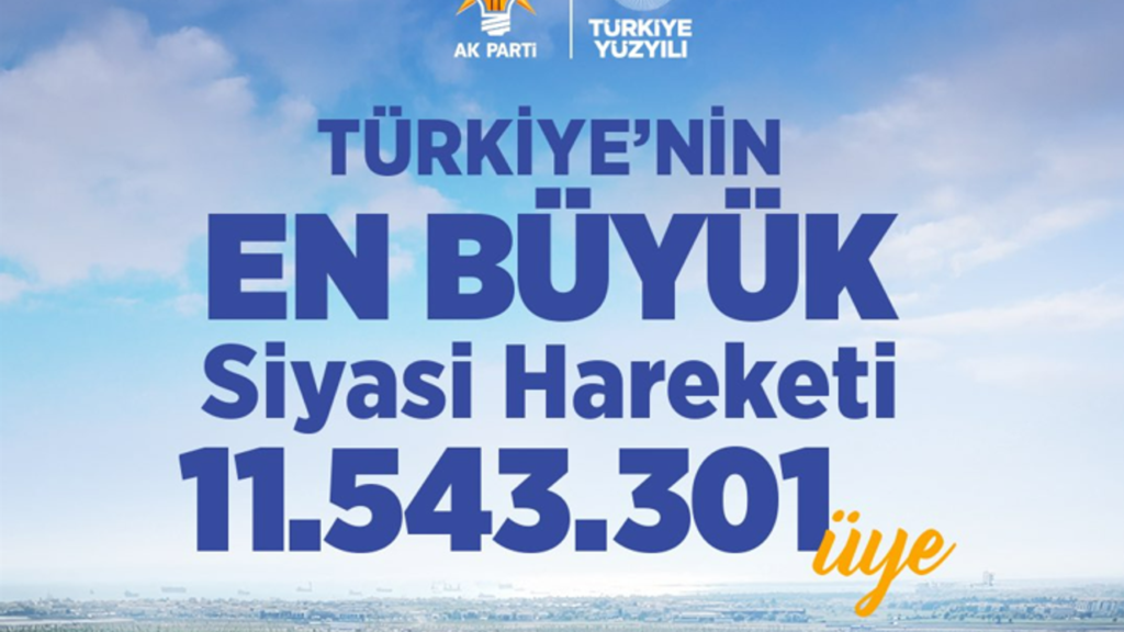 AK Parti’nin üye sayısı 11,5 milyonu aştı – Birlik Haber Ajansı