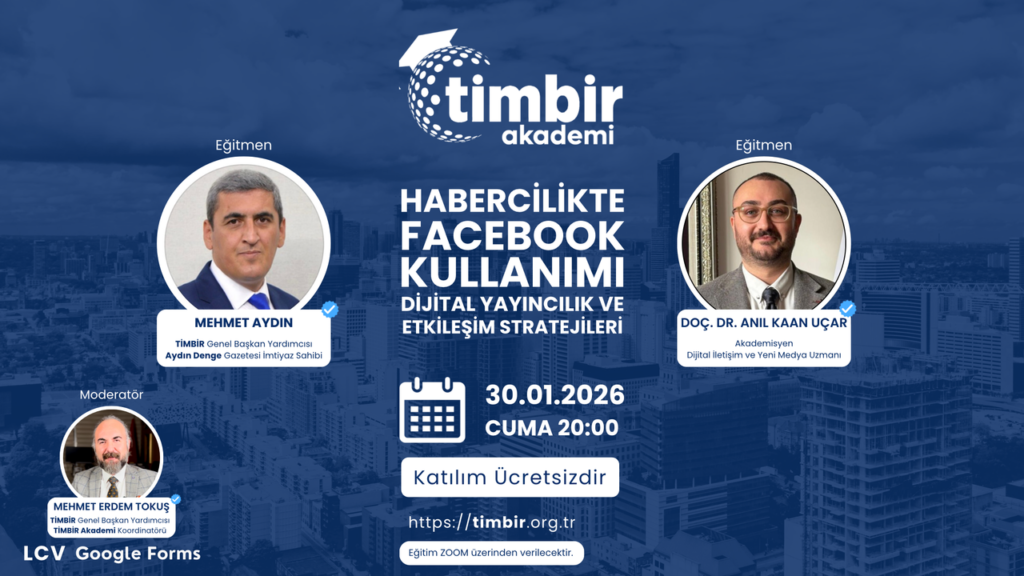 Gazeteciler için Facebook rehberi: TİMBİR Akademi’den ücretsiz eğitim – Birlik Haber Ajansı