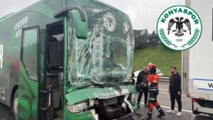 Konyaspor U19 takımını taşıyan otobüs TEM Otoyolu’nda kaza yaptı – Birlik Haber Ajansı