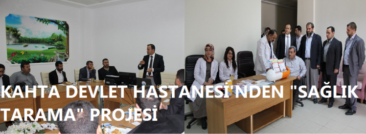 Kahta Devlet Hastanesi Başhekimi Öner, “Sağlık Tarama” Projesi Başlattı.   