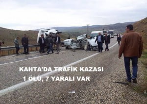 Kahta – Esendere Köyünde Feci Kaza: 1 Ölü, 7 Yaralı