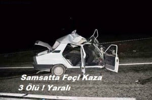 Samsat’ta Feci Kaza 3 Ölü