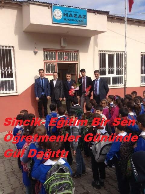 Sincik Eğitim–Bir Sen Öğretmenlere Gül Gağıttı